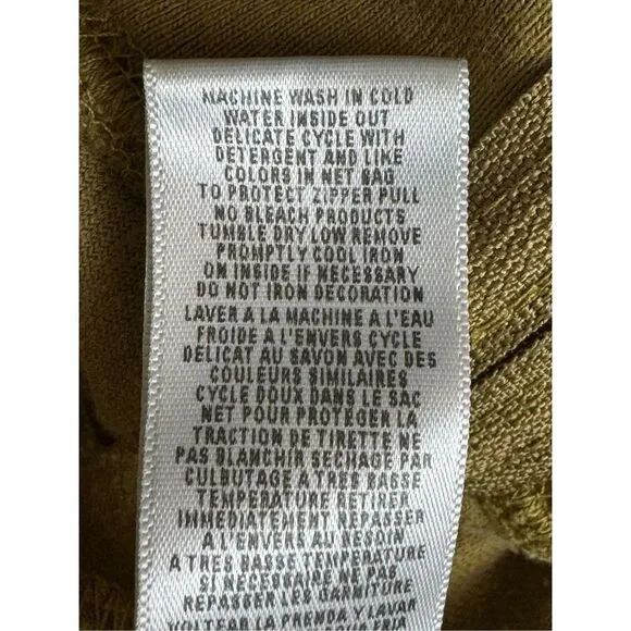 Vintage Juicy Couture Track Jacket S Brown Velour Spell Out Zip Hoodie Y2K USA - Picture 10 of 10